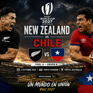 MUNDIAL RUGBY 2027: New Zeeland vs Chile